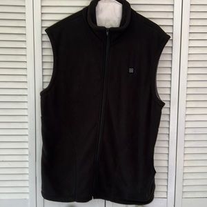 Heated Vest Polar Fleece Heated Waistcoat with USB Battery Pack, Men Size L
